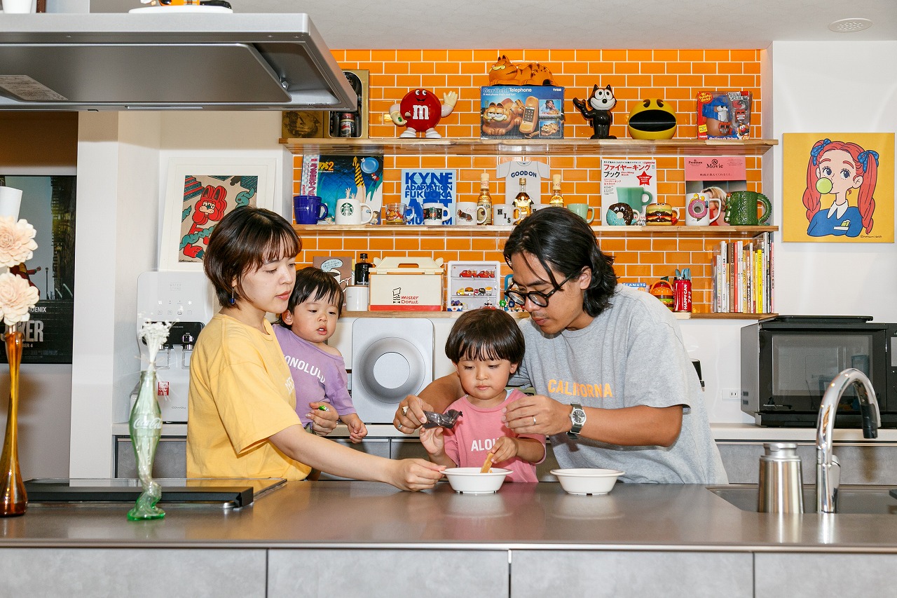 古着屋×カフェのような平屋のアメリカンハウス